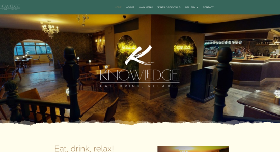 New Website for Knowledge Restaurant